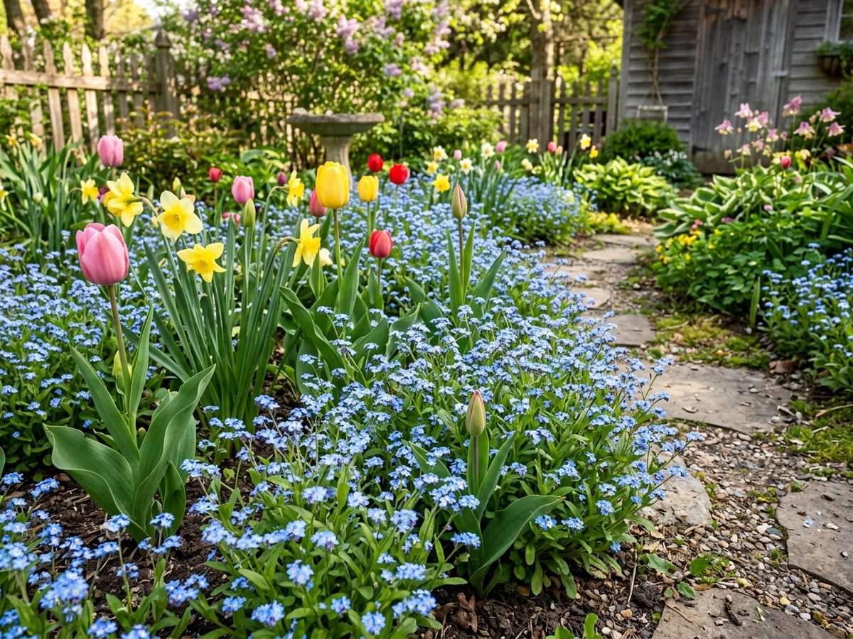 Acker-Vergissmeinnicht im Garten