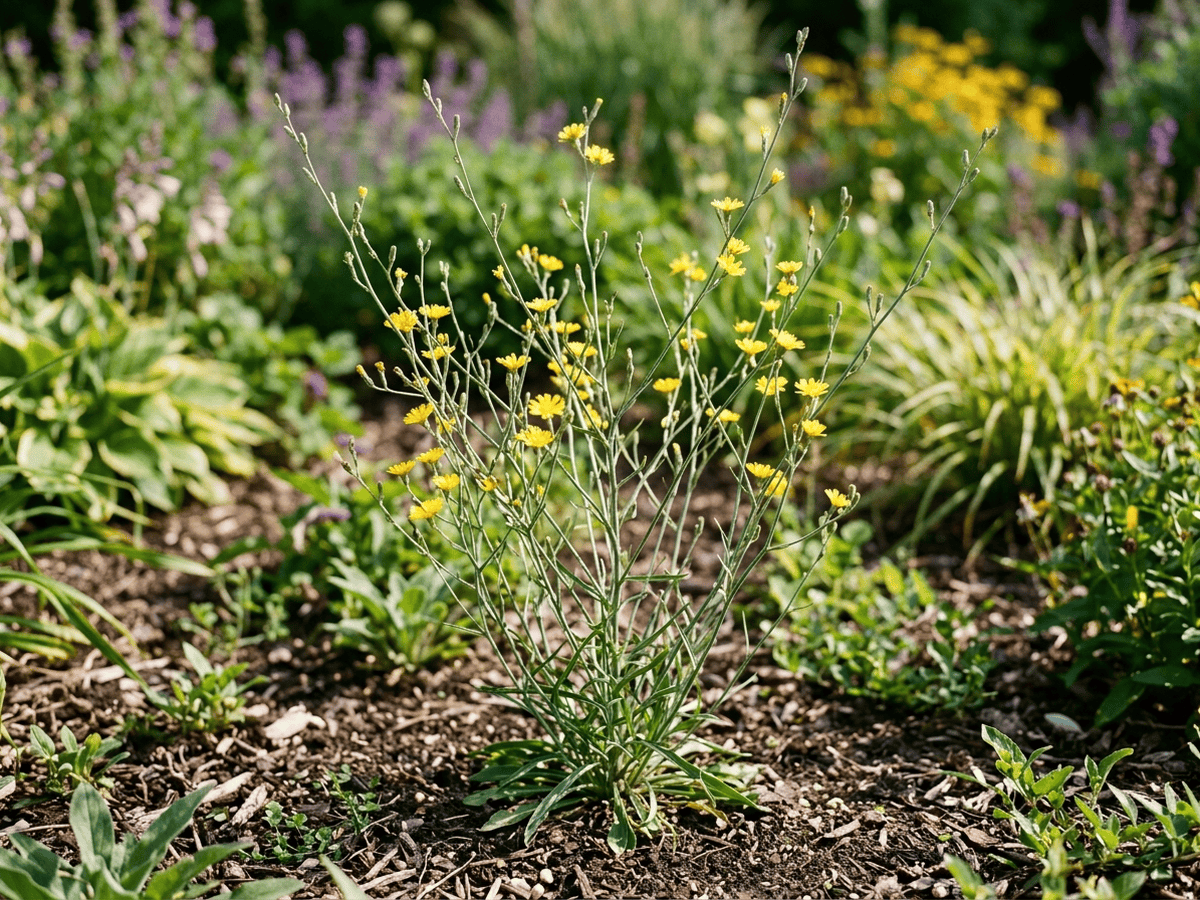 Binsen-Knorpellattich (Chondrilla juncea), ganze Pflanze