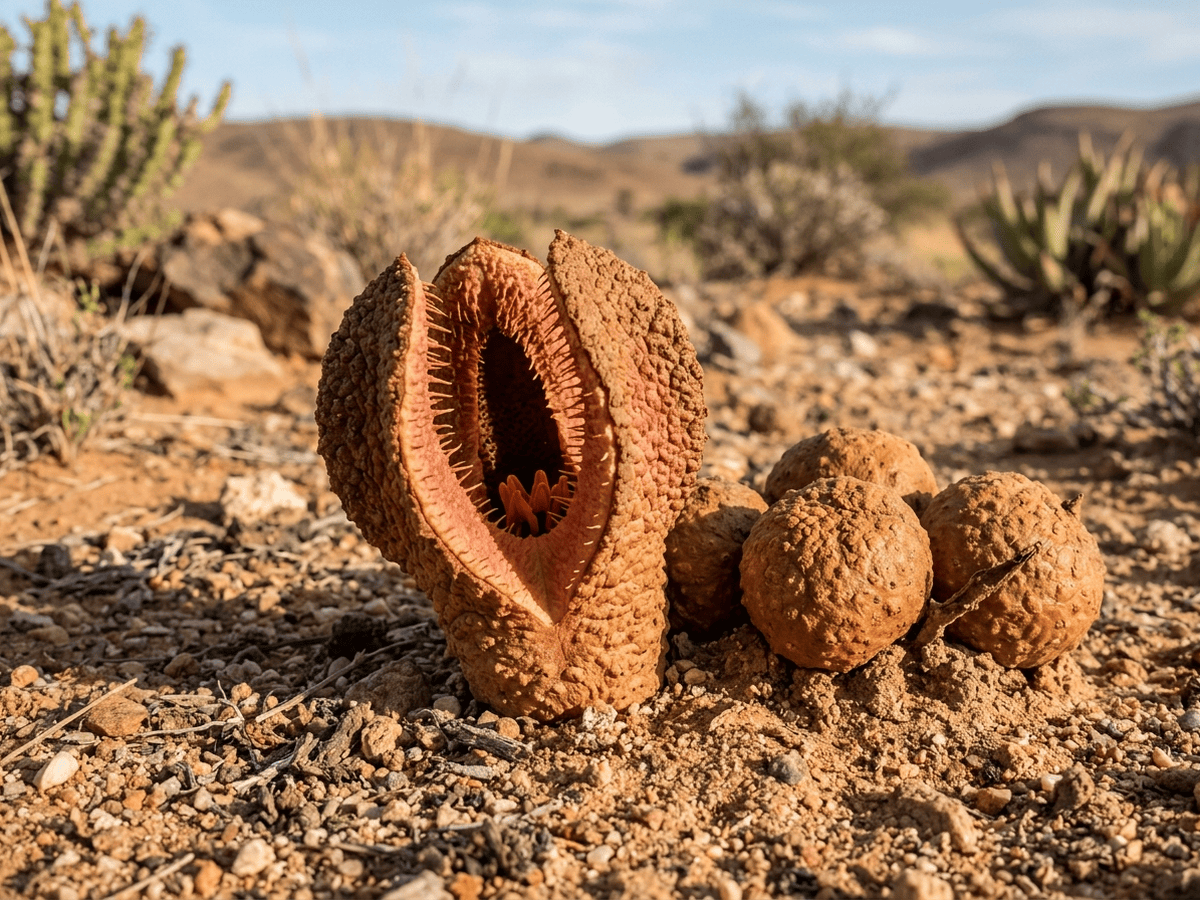 자칼 먹이(Hydnora africana) 전체 모습
