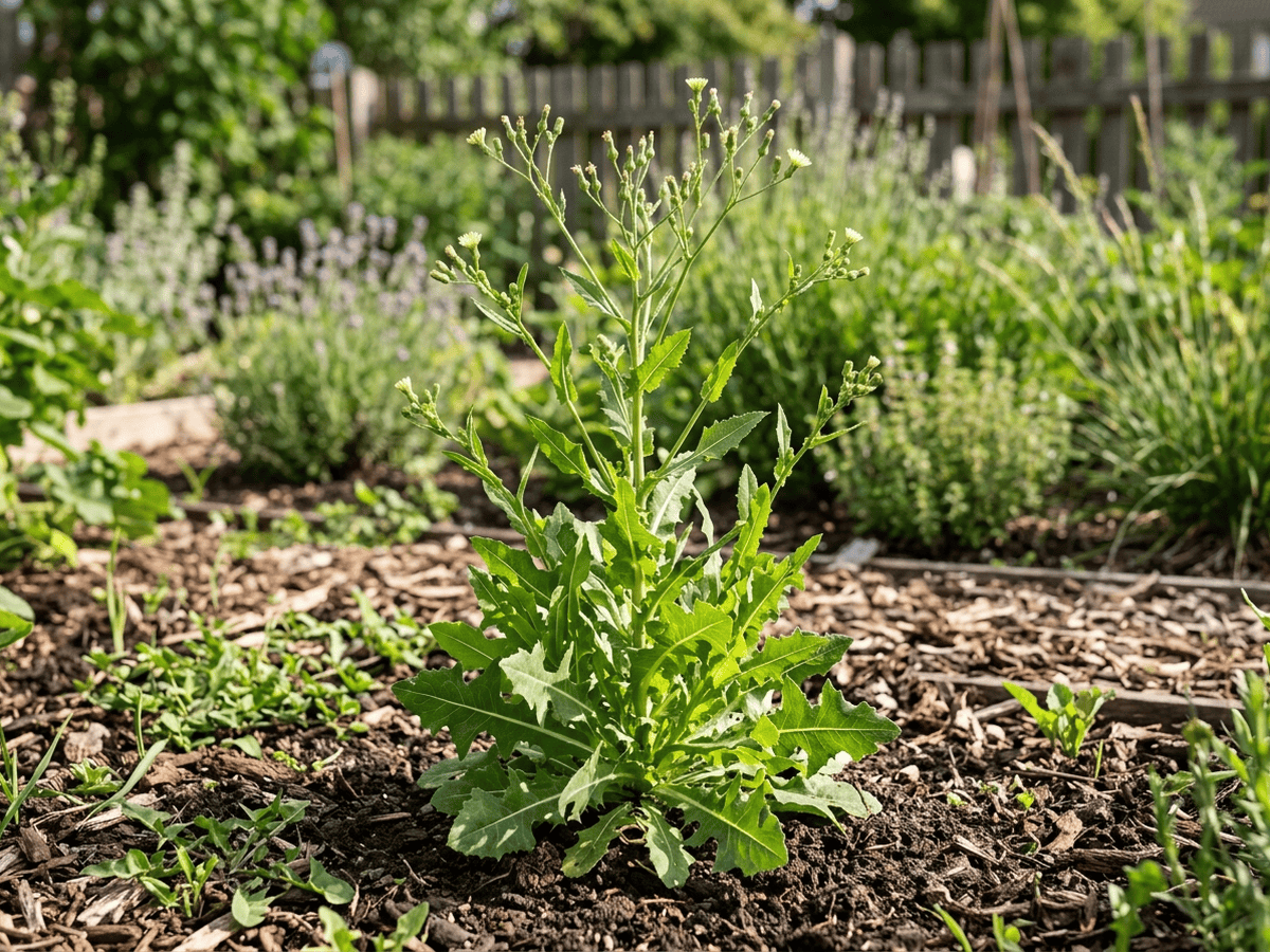 Lattuga selvatica (Lactuca viminea), pianta intera