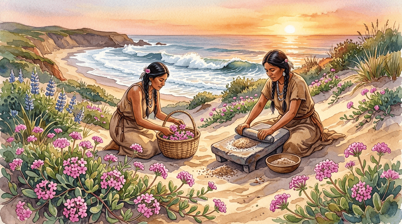 Scena storica illustrata per Abronia umbellata
