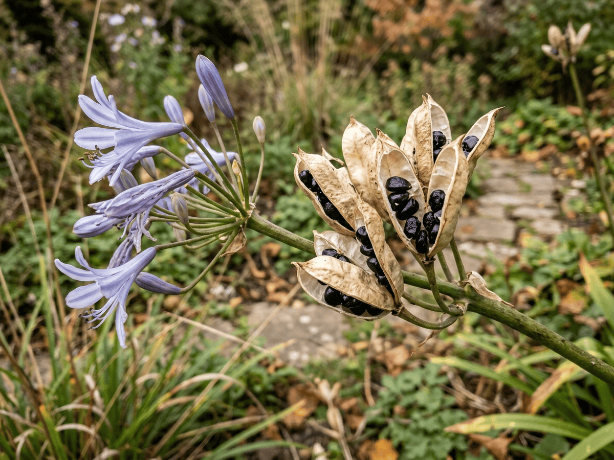 Glocken-Agapanthus — saisonales Erscheinungsbild