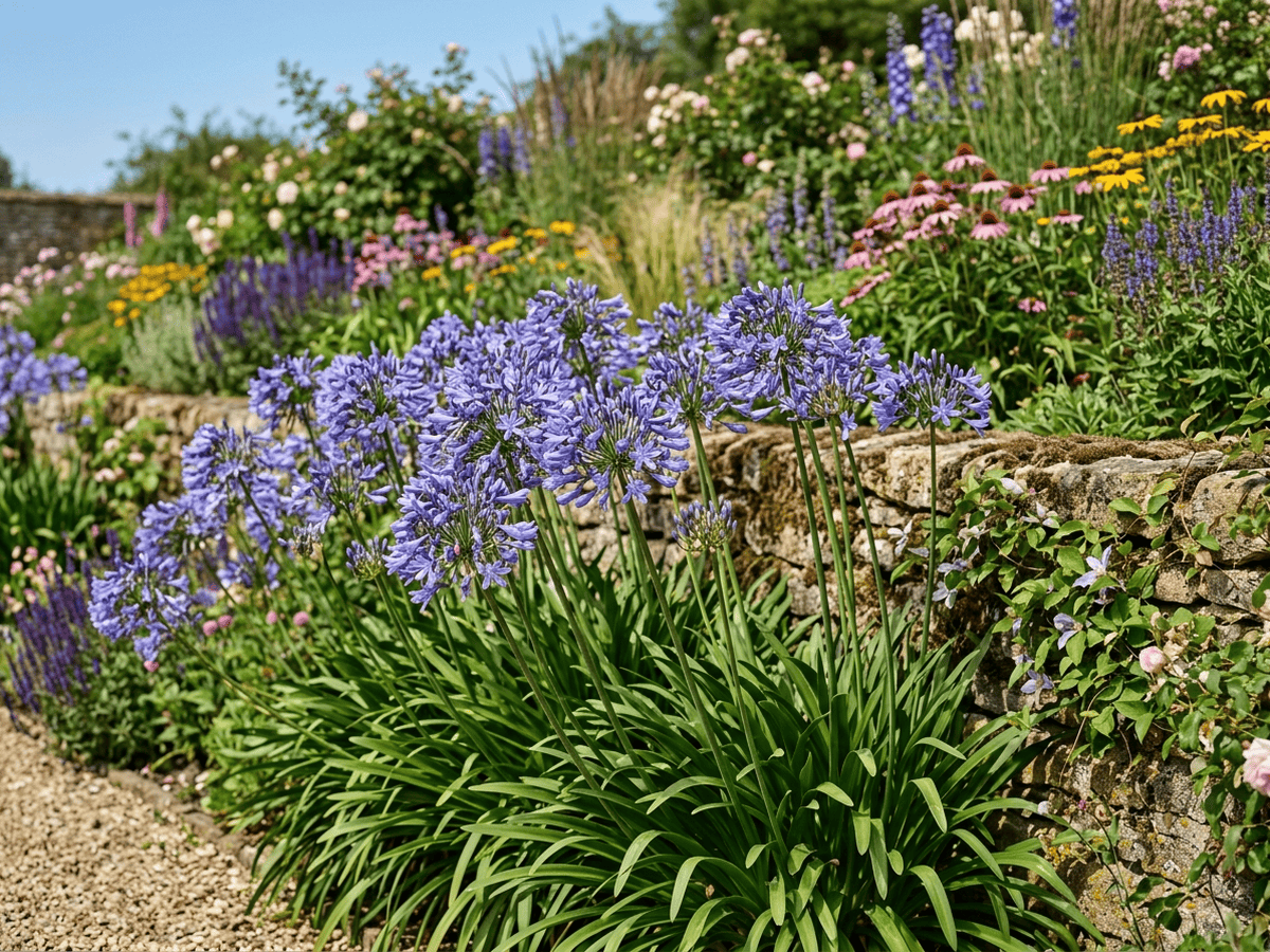 Glocken-Agapanthus im Garten