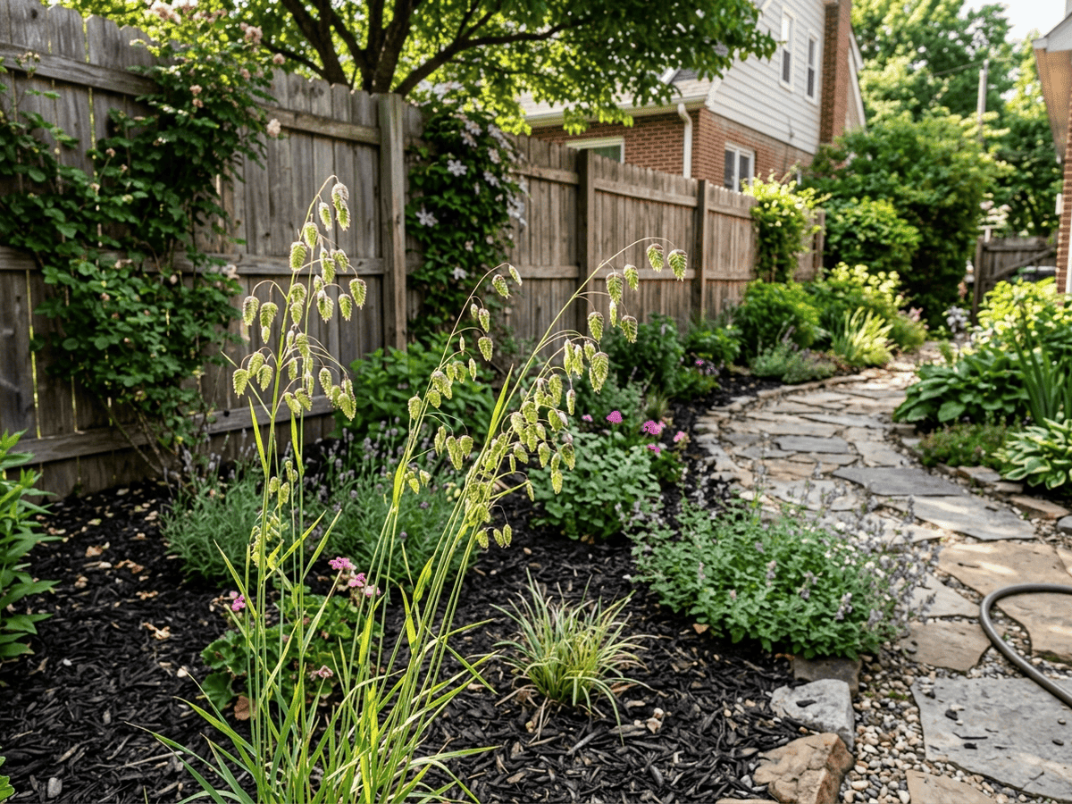 Greater Quaking Grass in a garden setting