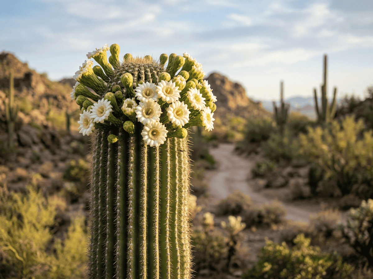 Saguaro — saisonales Erscheinungsbild