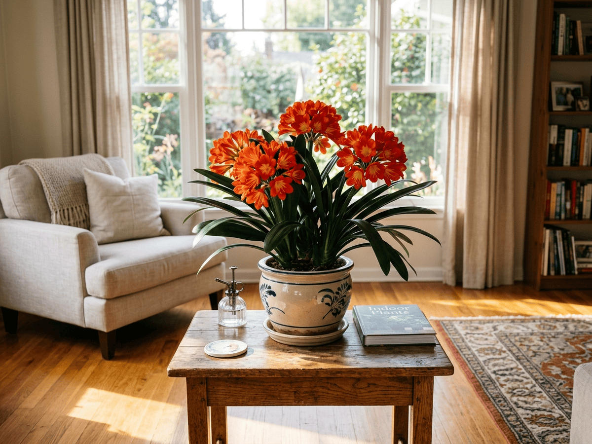 Clivia dans un jardin
