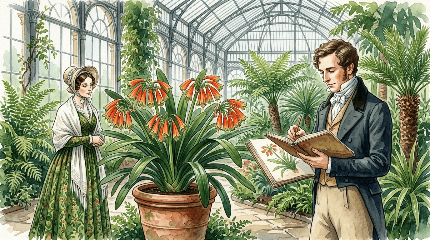 Scène historique illustrée pour Clivia