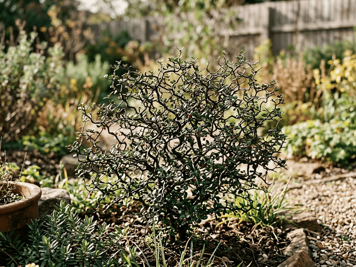 Corokia (Corokia cotoneaster), plante entière
