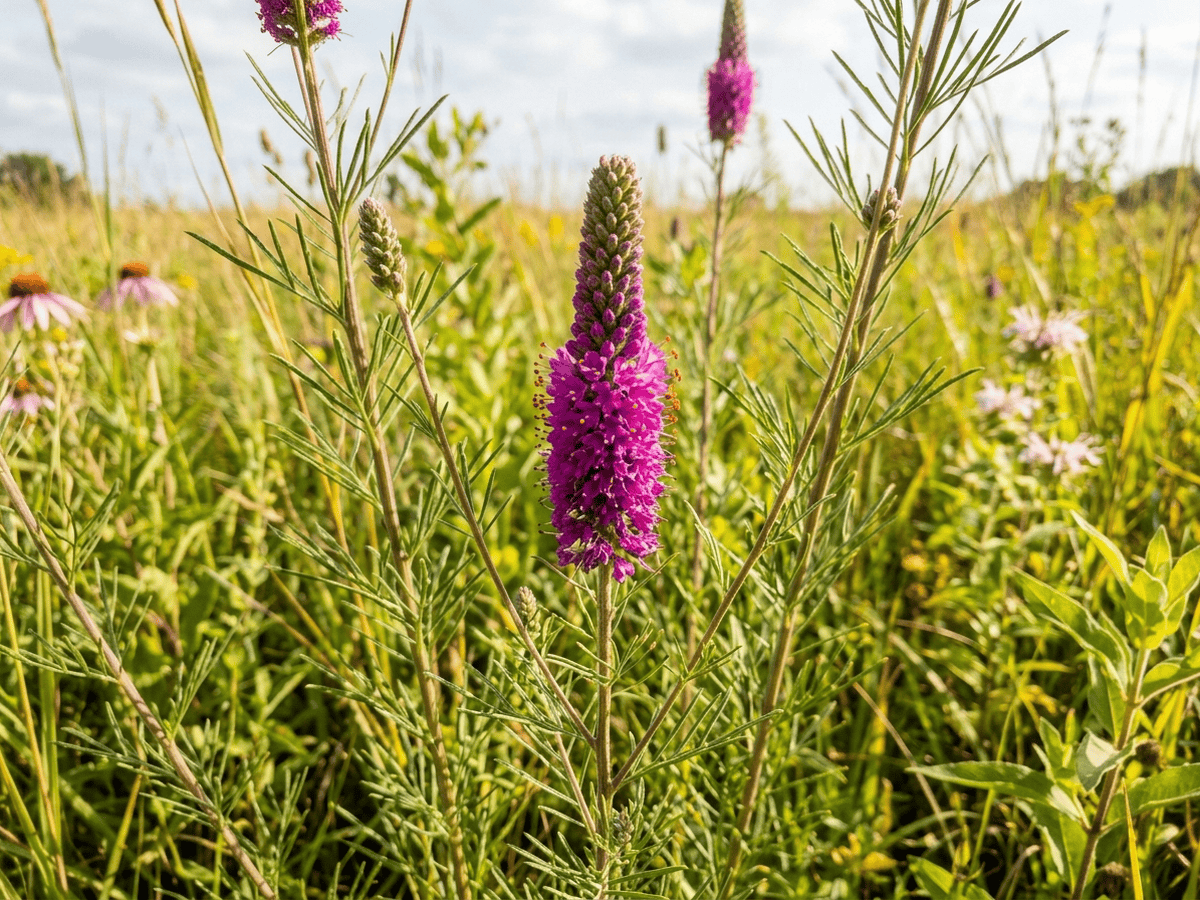 Purple Prairie Clover (Dalea purpurea), whole plant