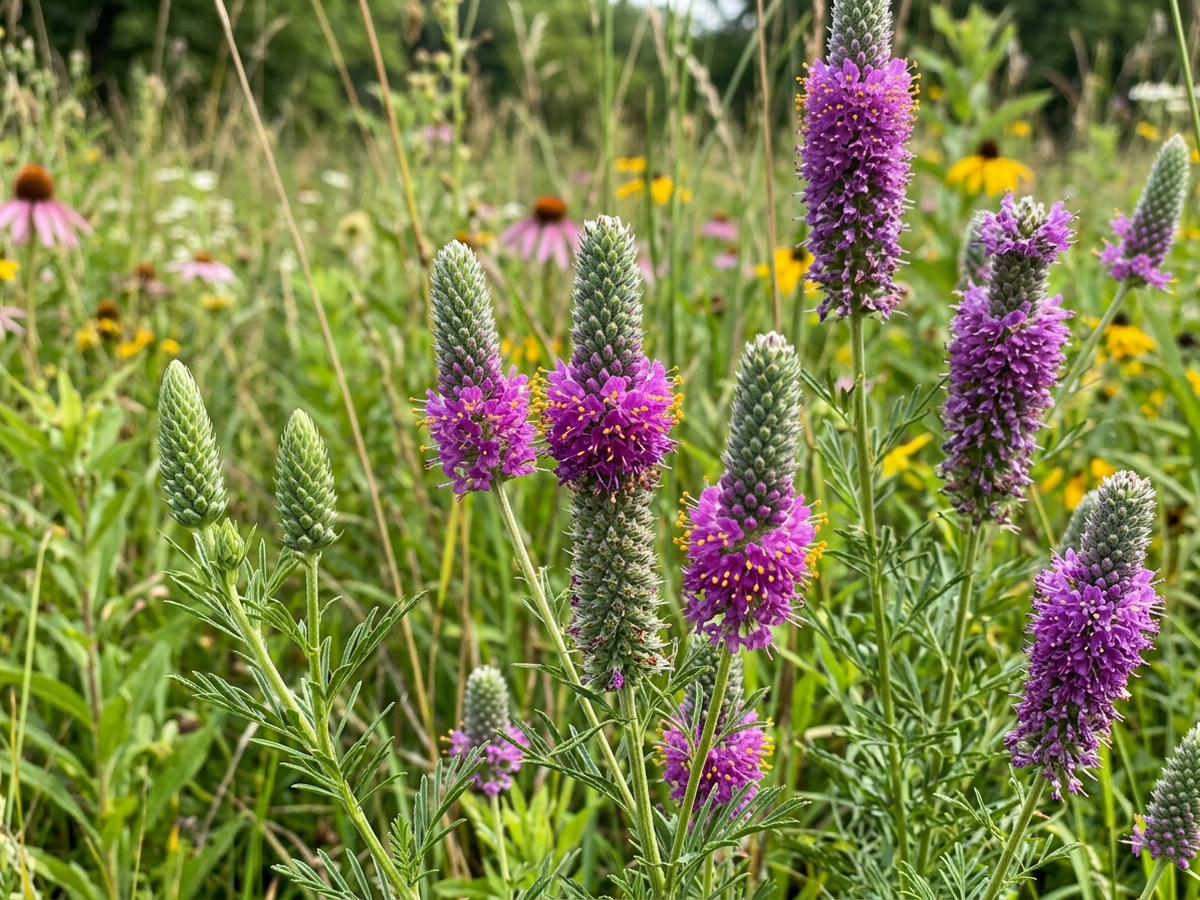 Purple Prairie Clover — seasonal appearance