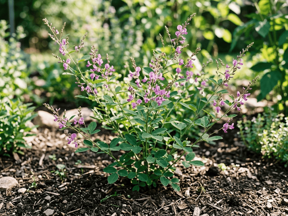Desmodium paniculatum (Desmodium paniculatum), planta completa