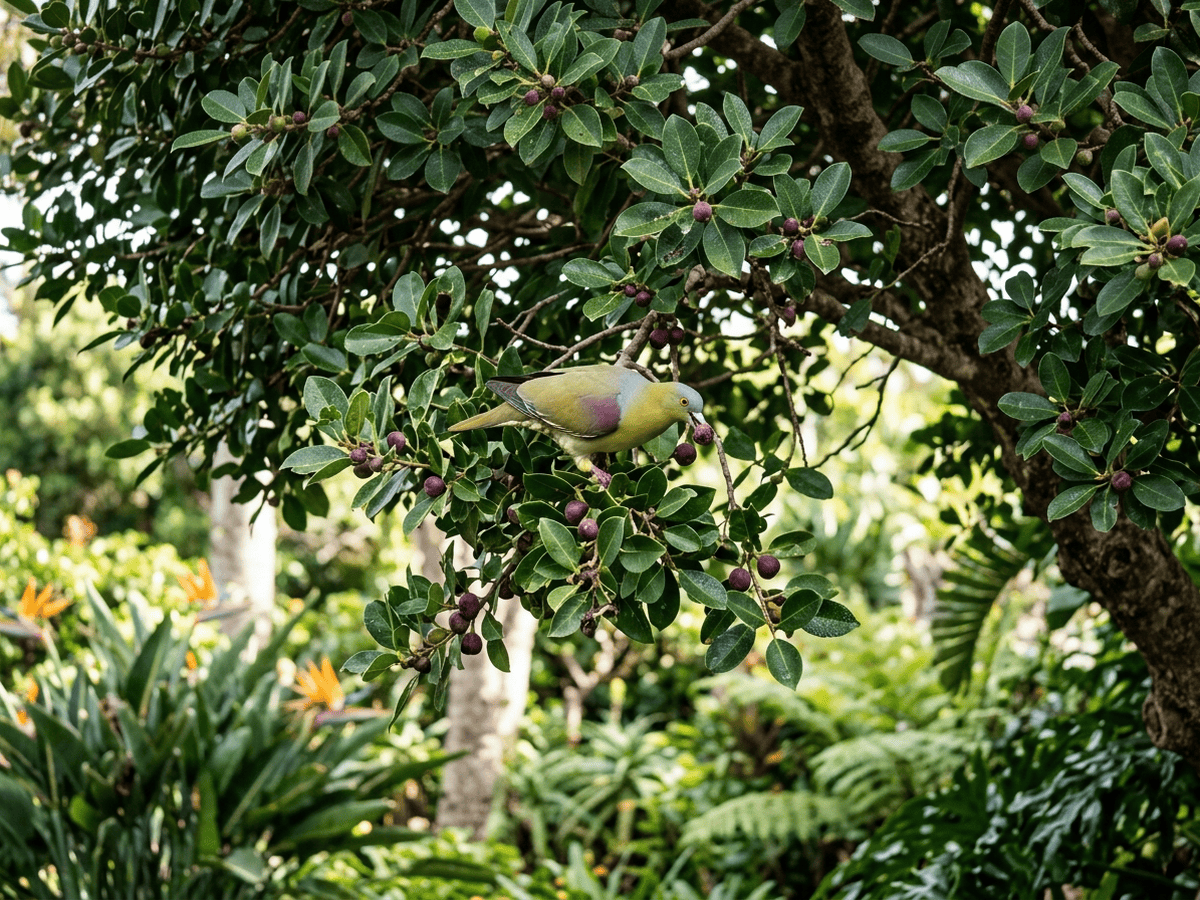 Bastard-Natal-Feige im Garten