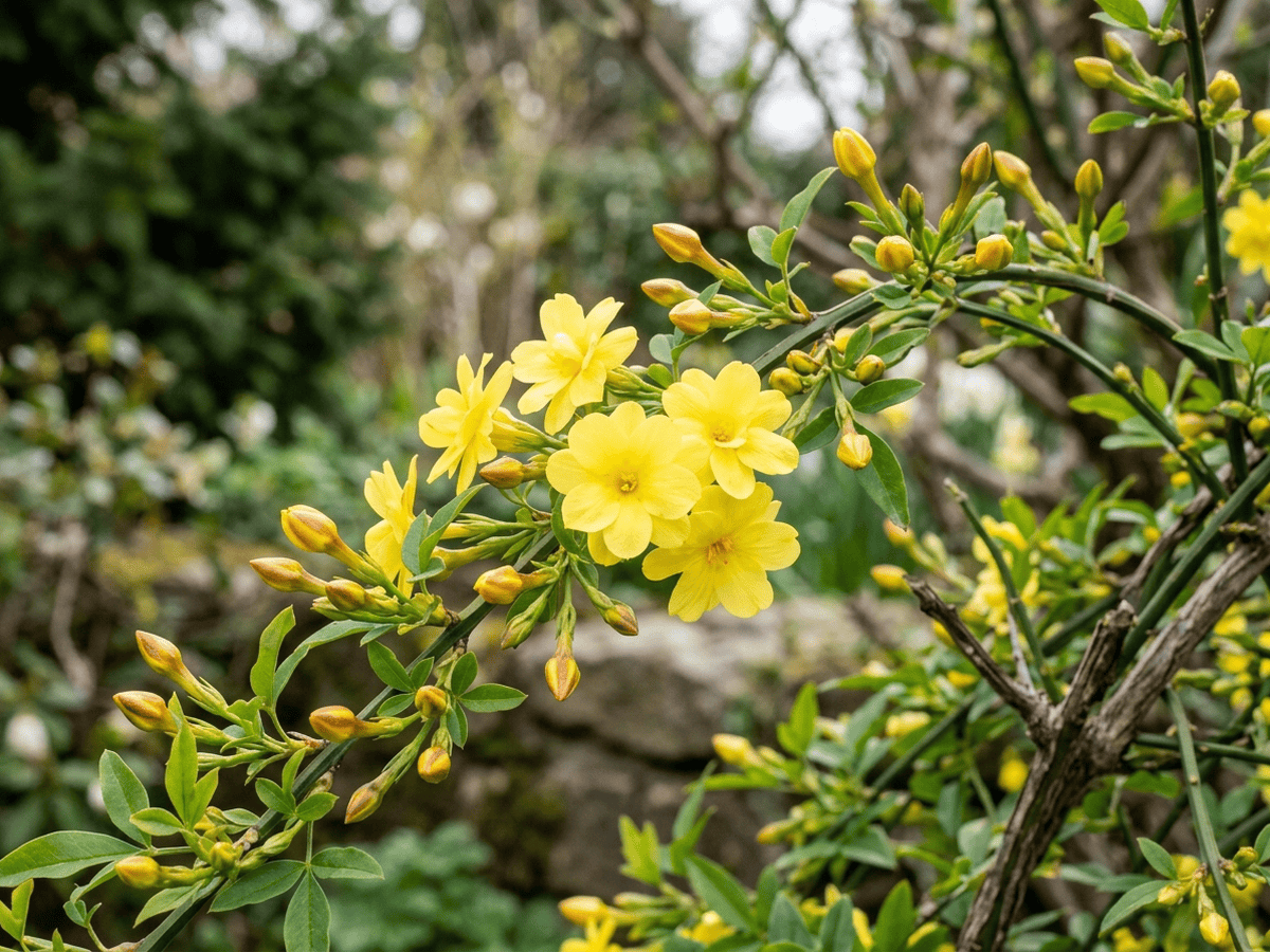 Primel-Jasmin — saisonales Erscheinungsbild