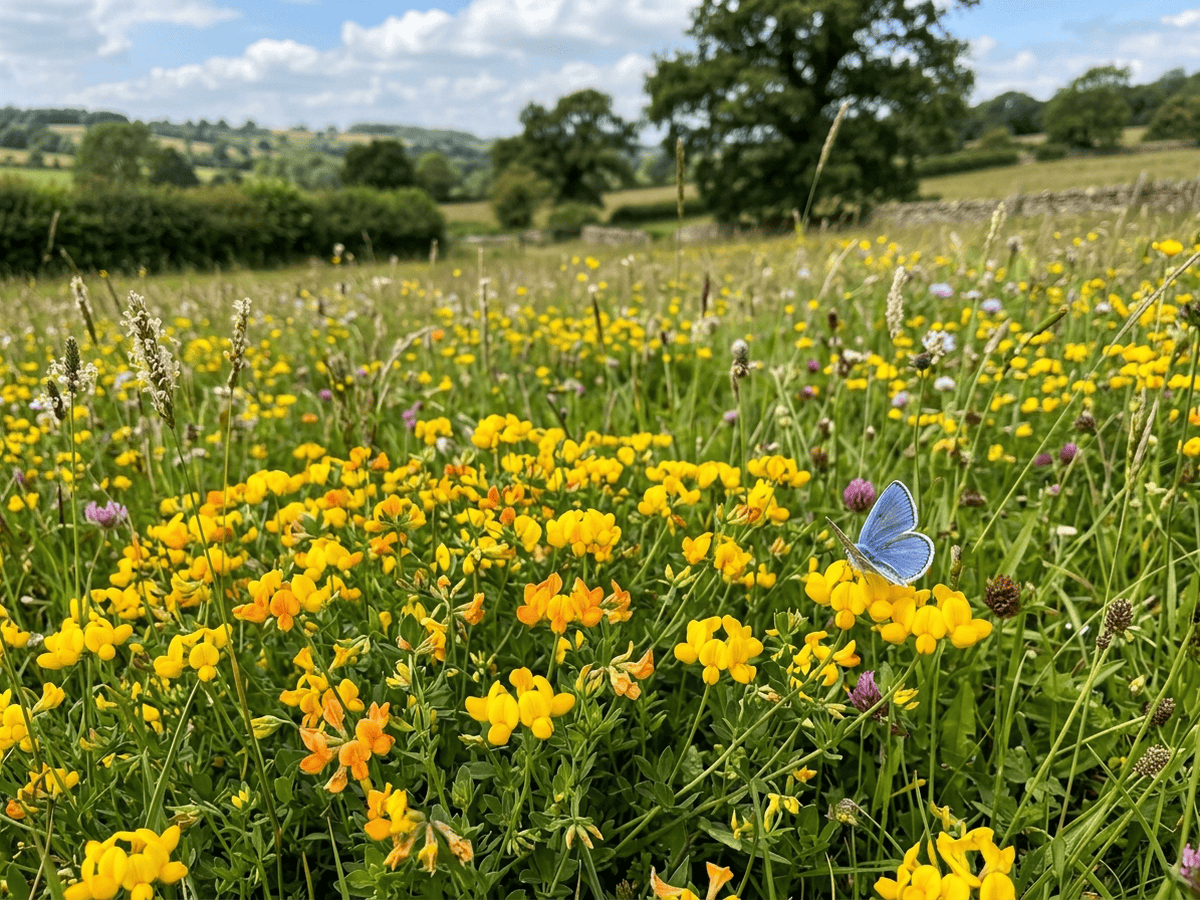 Bird's-Foot Trefoil in a garden setting
