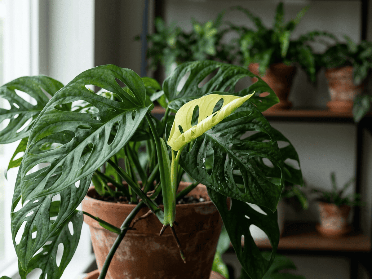 Monstera Adansonii — saisonales Erscheinungsbild