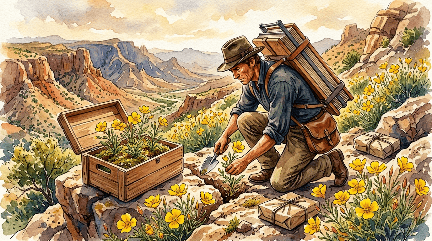 Escena histórica ilustrada de Onagra de Hartweg
