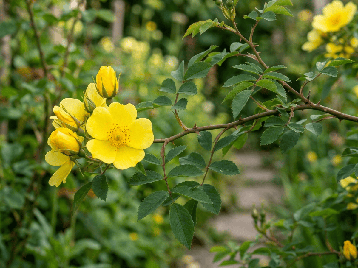 Austrian Briar — seasonal appearance