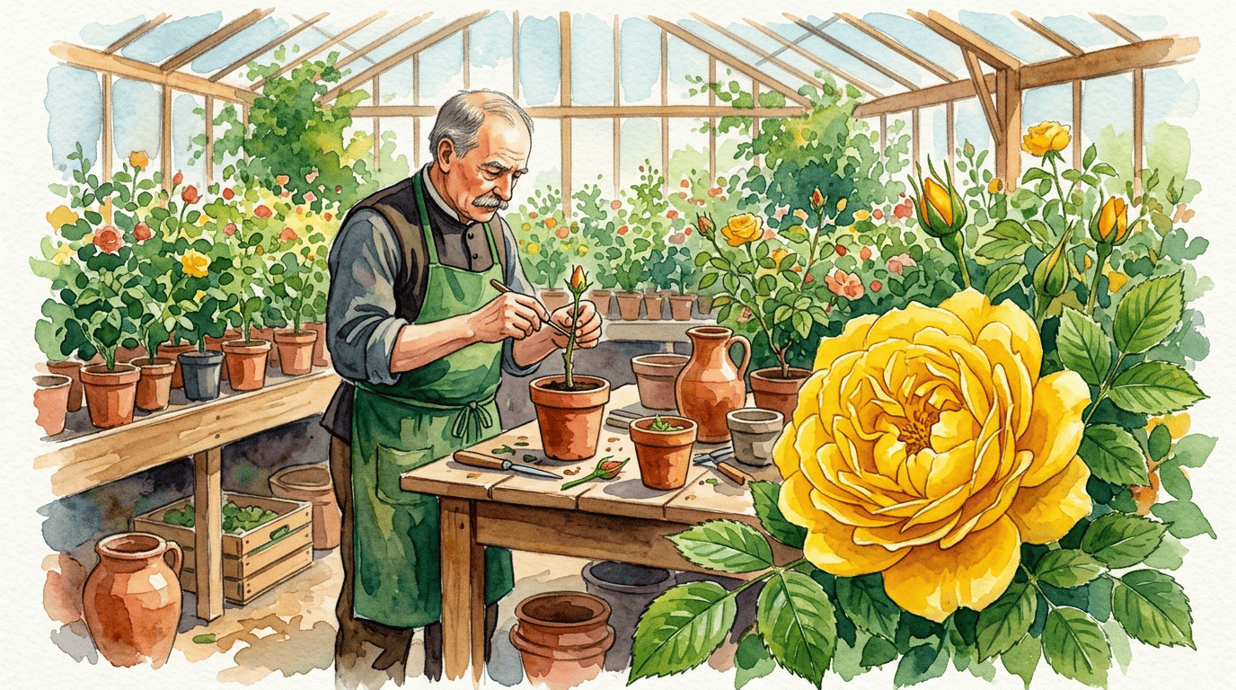 Illustrated historical scene for Austrian Briar