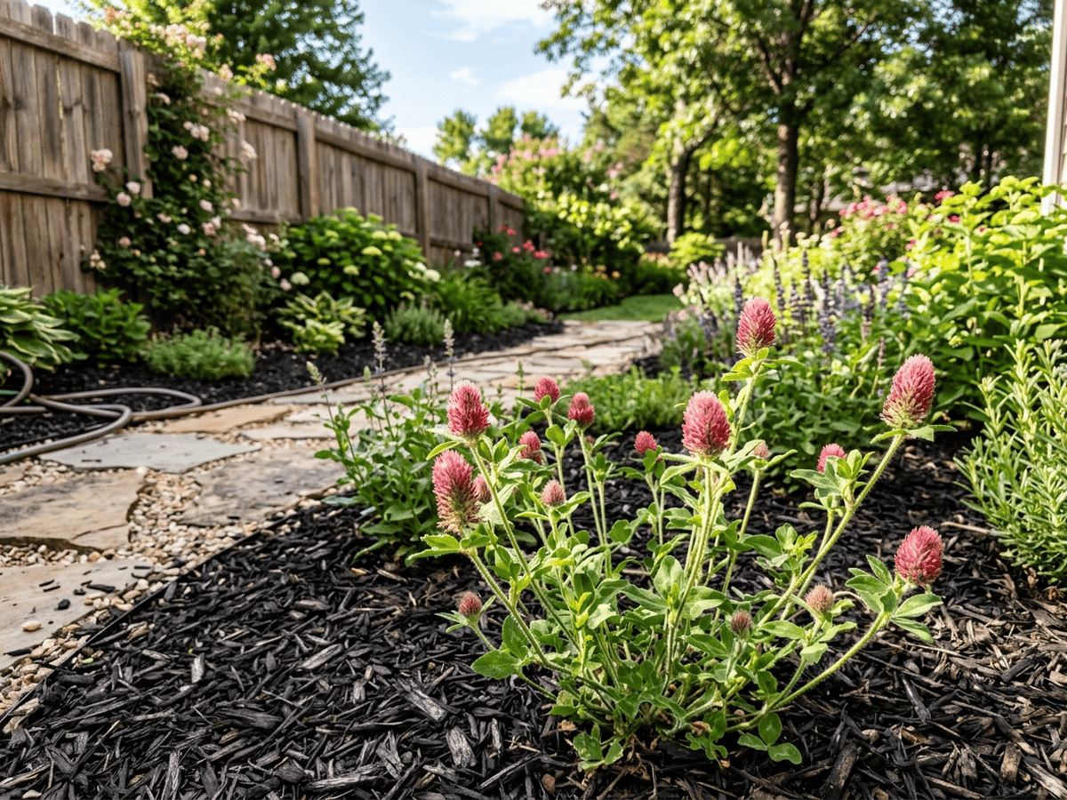 Trébol Rosado en un jardín
