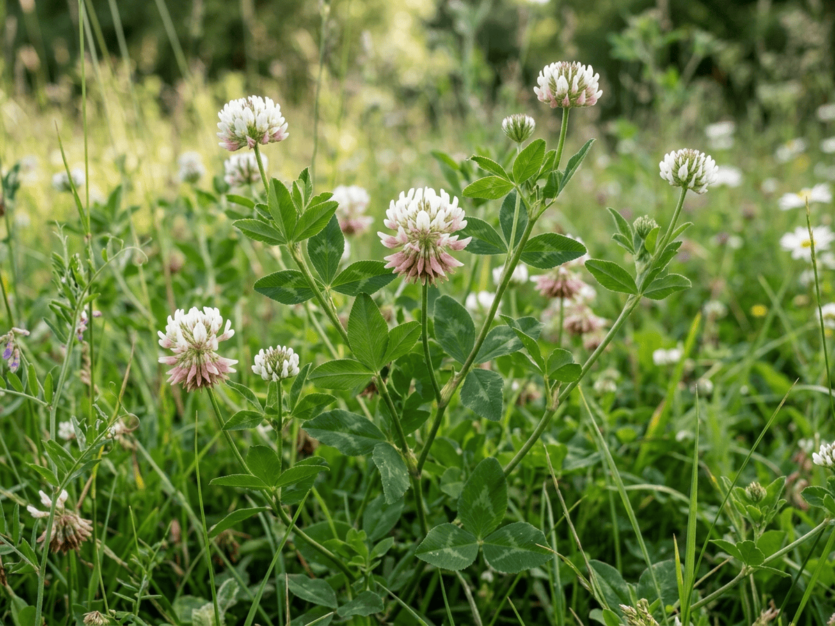 Alsike Clover (Trifolium hybridum), whole plant