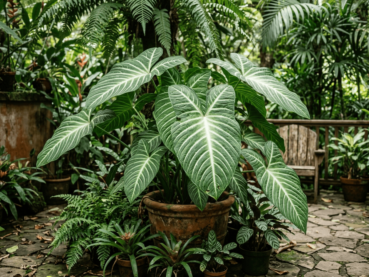 Wendland Elephant Ear in a garden setting