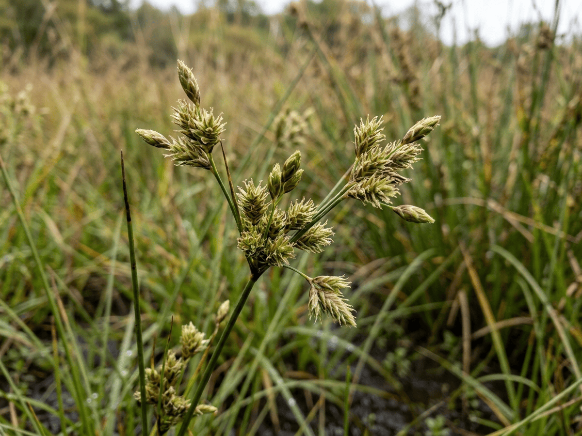 Herbst-Fimbristylis — saisonales Erscheinungsbild