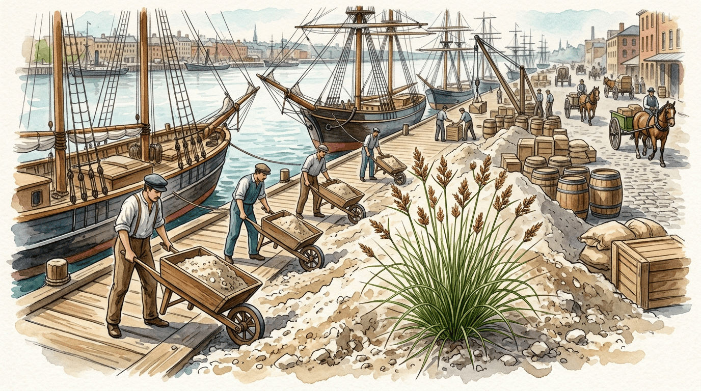 Illustrated historical scene for Asian Fimbry