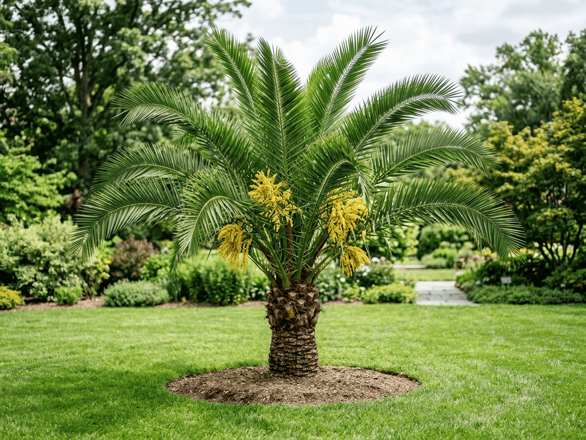 Canary Island Date Palm (Phoenix canariensis), whole plant