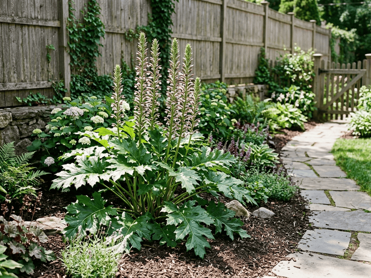 Bear's Breeches in a garden setting