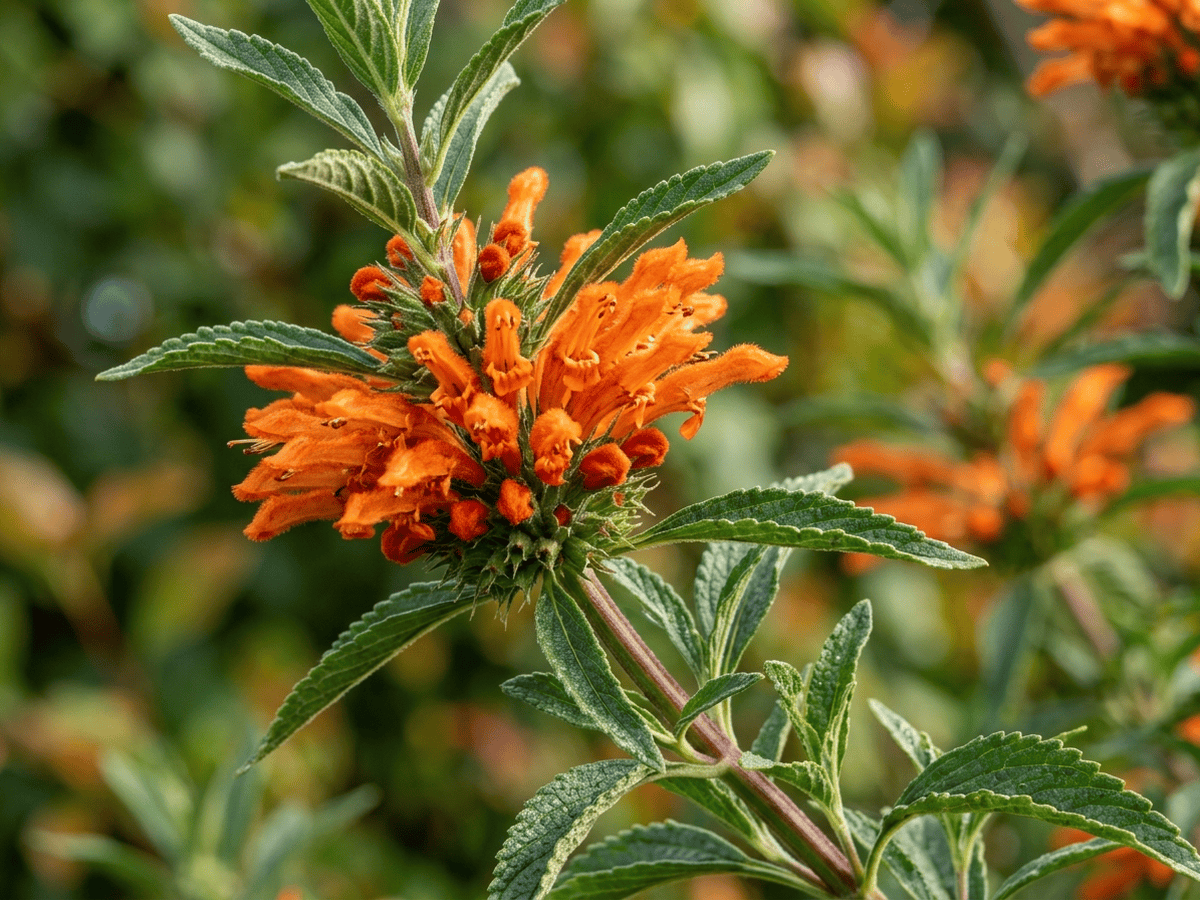 Lion's Ear — close-up of leaves and flowers