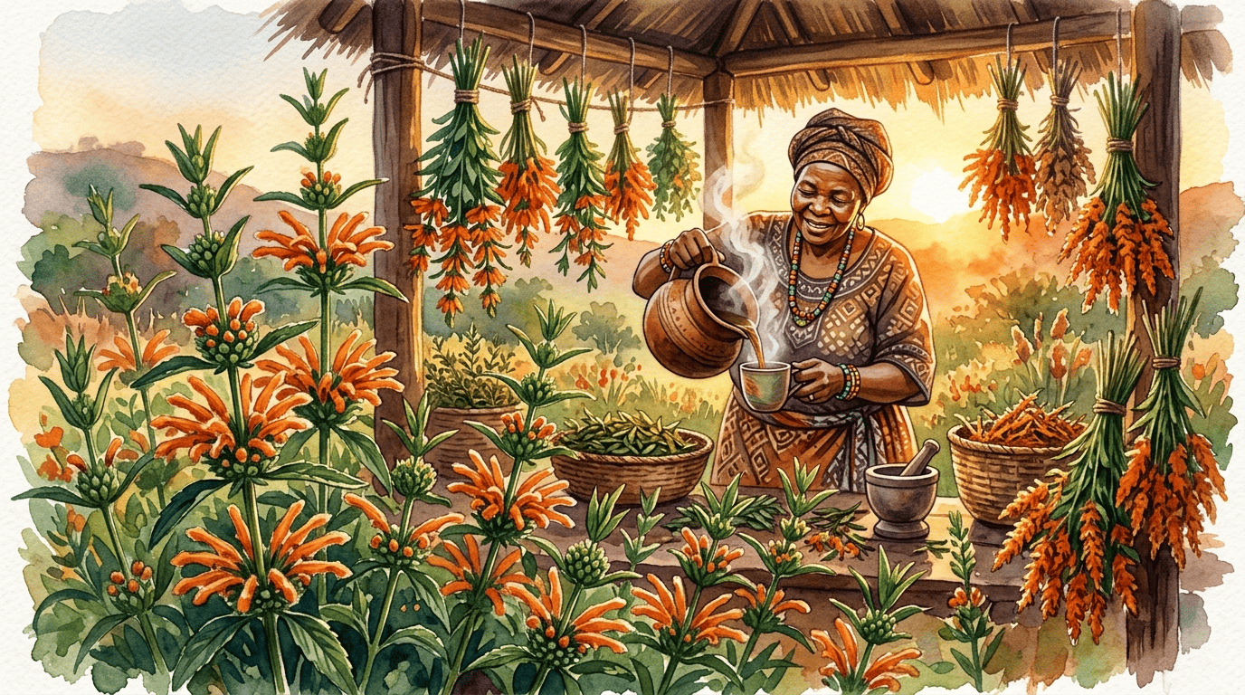 Illustrated historical scene for Lion's Ear