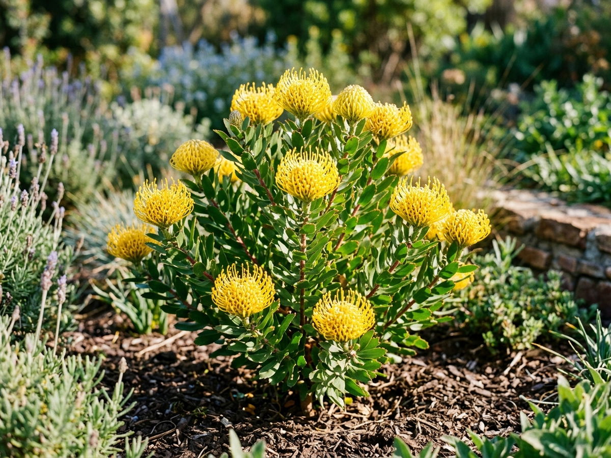 리우코스퍼멈(Leucospermum cordifolium) 전체 모습