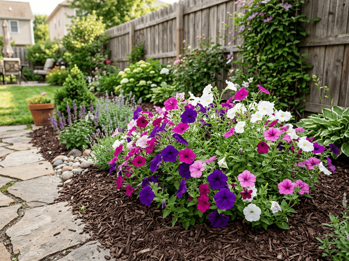 Petunia in giardino