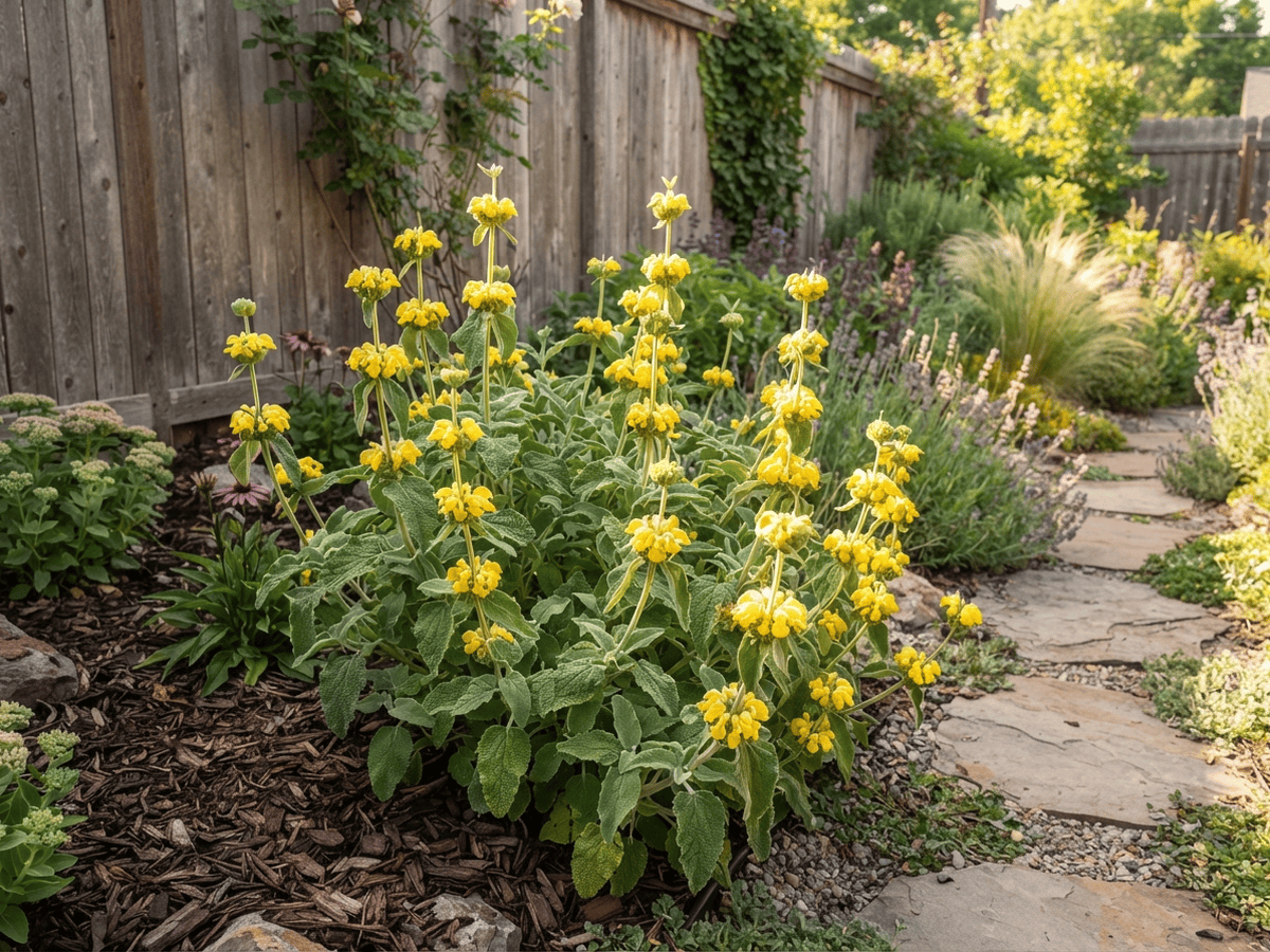 Salvia de Jerusalén en un jardín