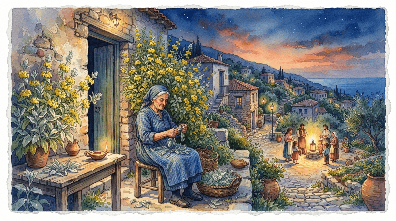 Escena histórica ilustrada de Salvia de Jerusalén