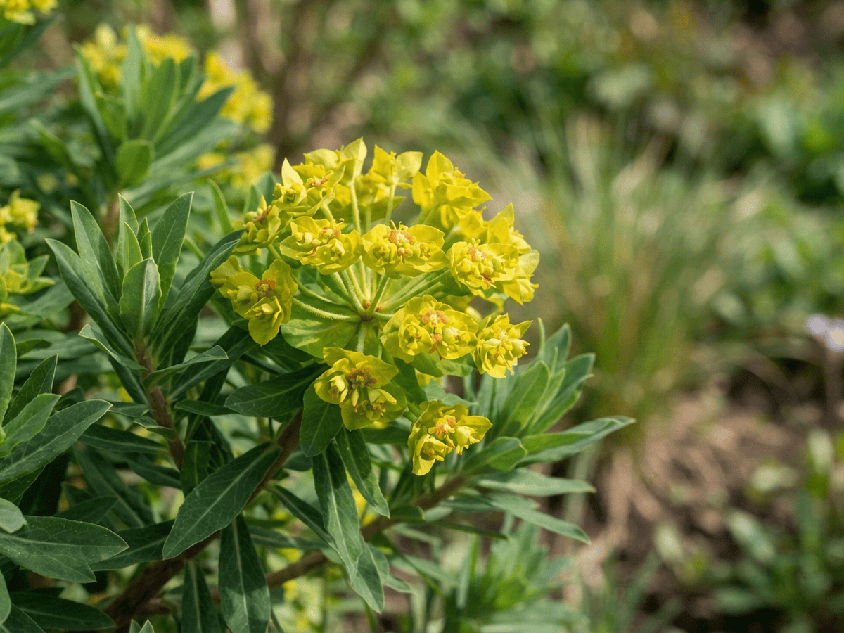Martin's Spurge — close-up of leaves and flowers