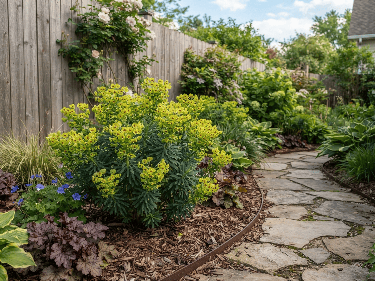 Martin's Spurge in a garden setting
