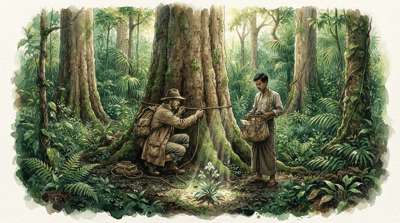 Illustrated historical scene for Lanceleaf Chroesthes