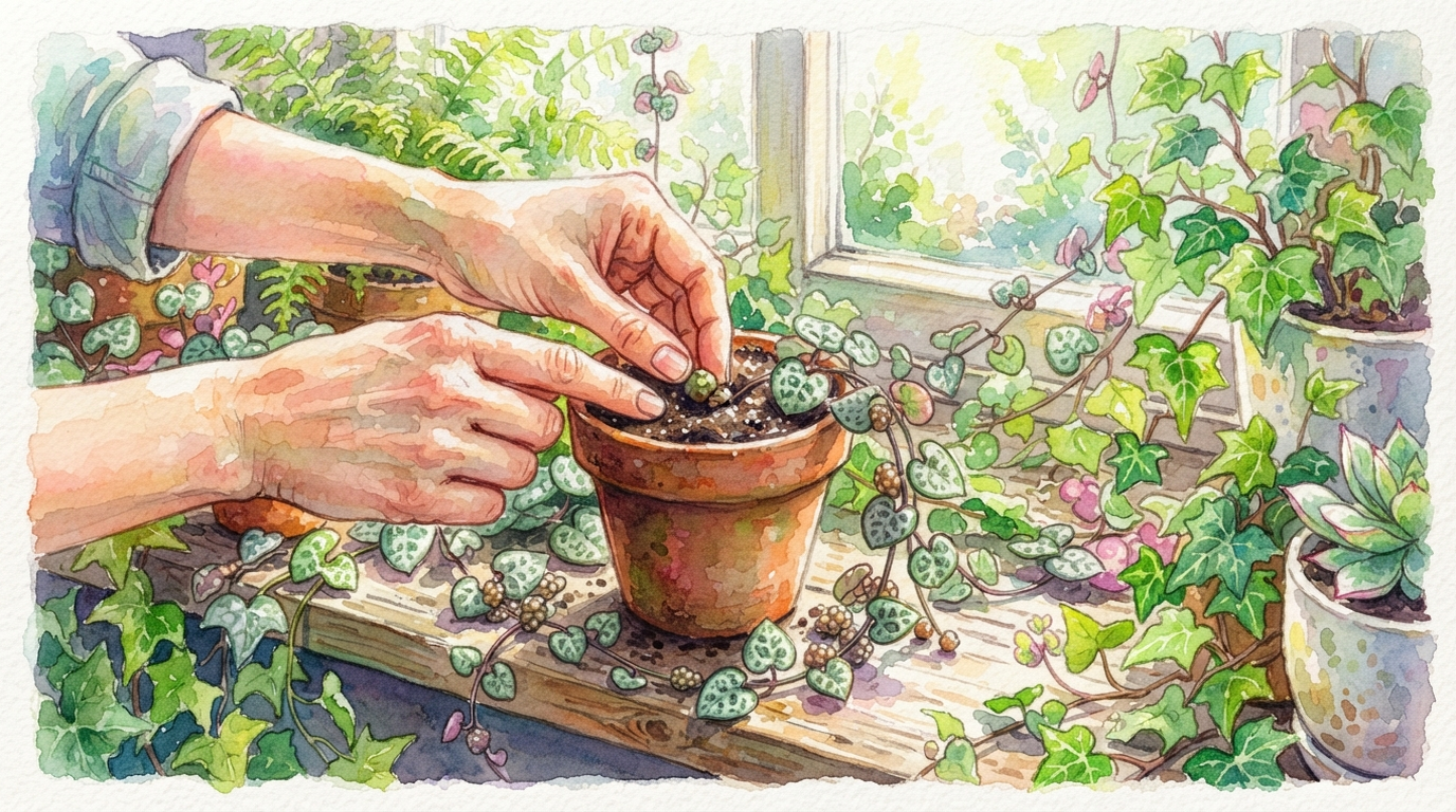 Illustrierte historische Szene zu Leuchterblume