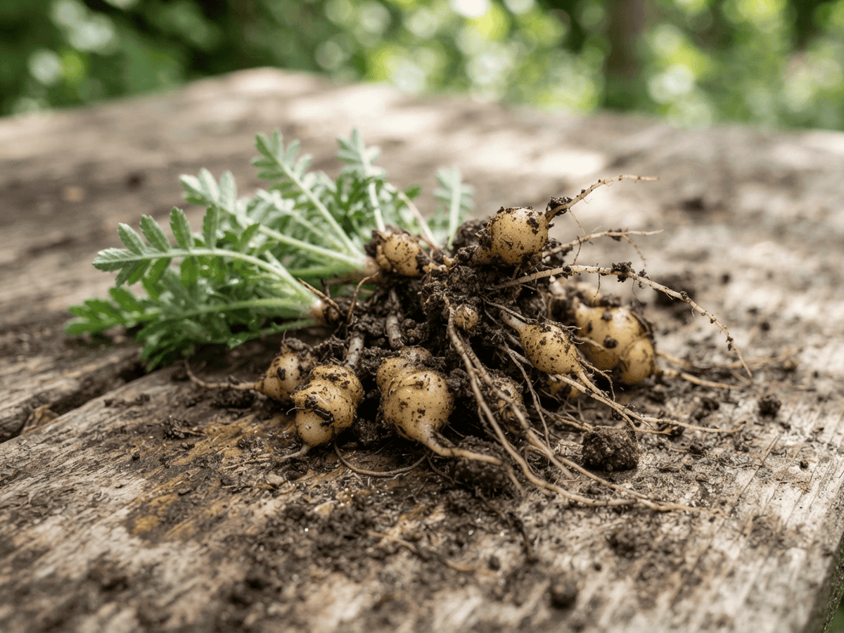 Silverweed — seasonal appearance