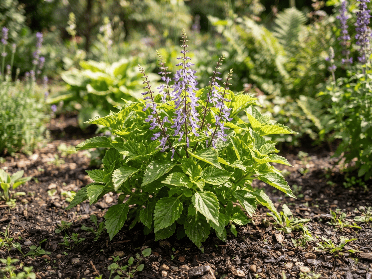 Coleus (Coleus australis), toàn cây