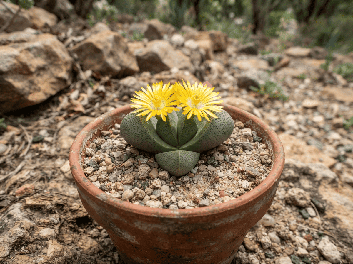 Split Rock (Pleiospilos nelii), whole plant